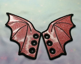 Shoe Wings - Dragon / Bat Design