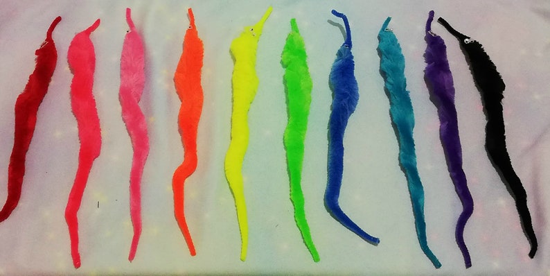 Worm on a String Scrunchie - Etsy