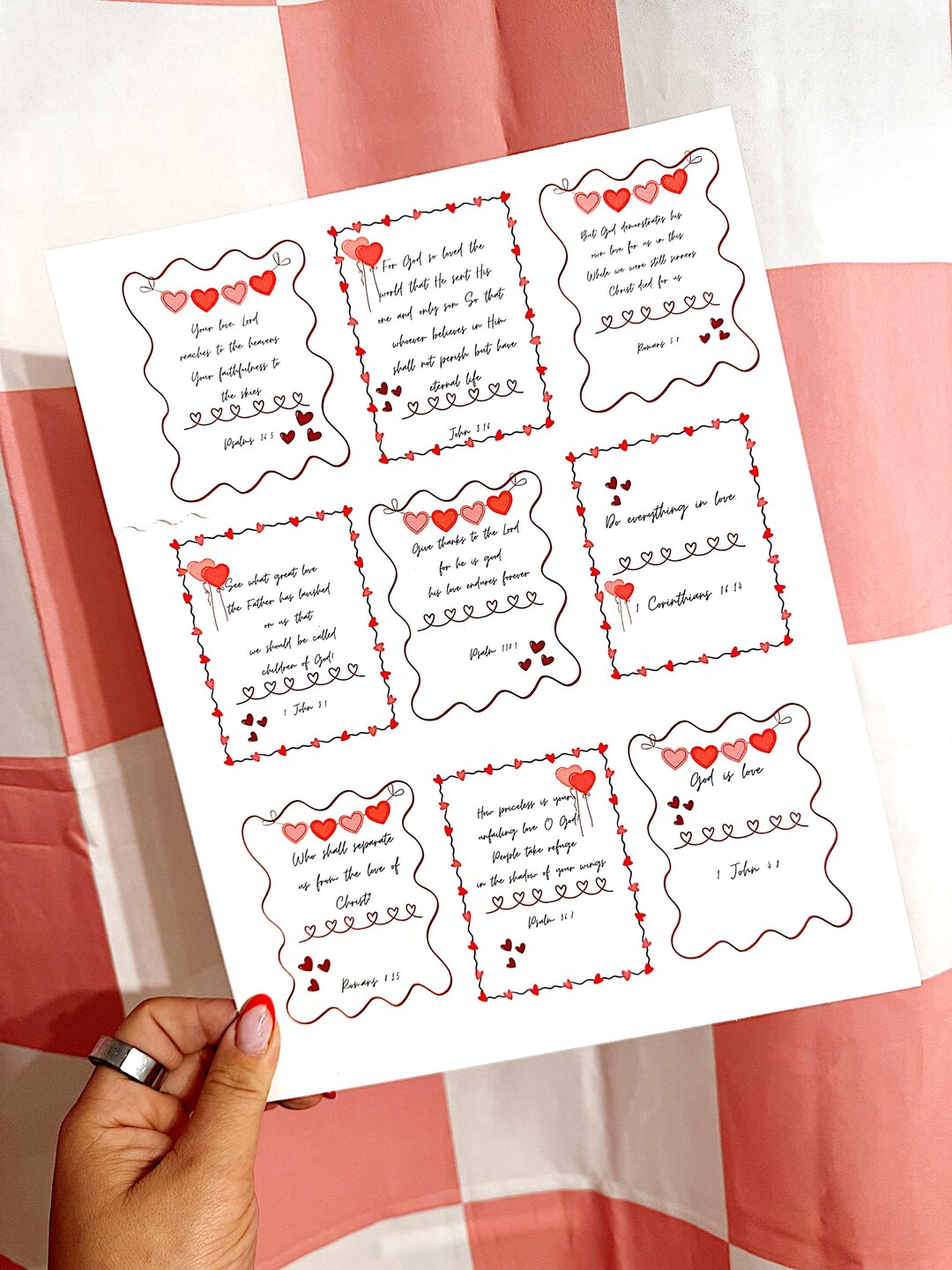 Printable Christian Valentine Cards Kids Classroom Scripture Bundle - Etsy