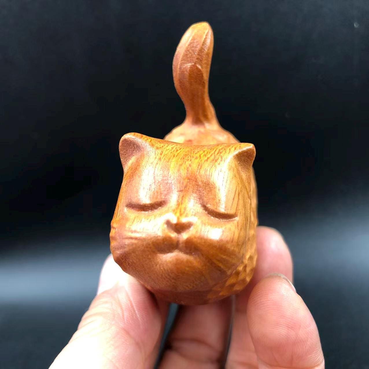 招き猫の彫刻 - Etsy 日本