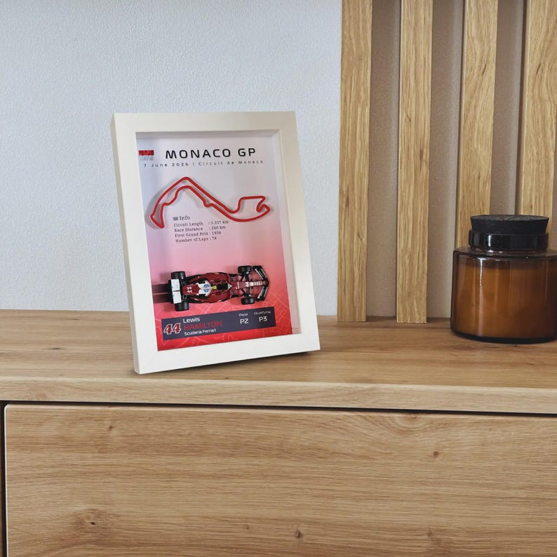 Monaco GP 2026 3D Circuit Display – Lewis Hamilton Formula 1 - Etsy UK