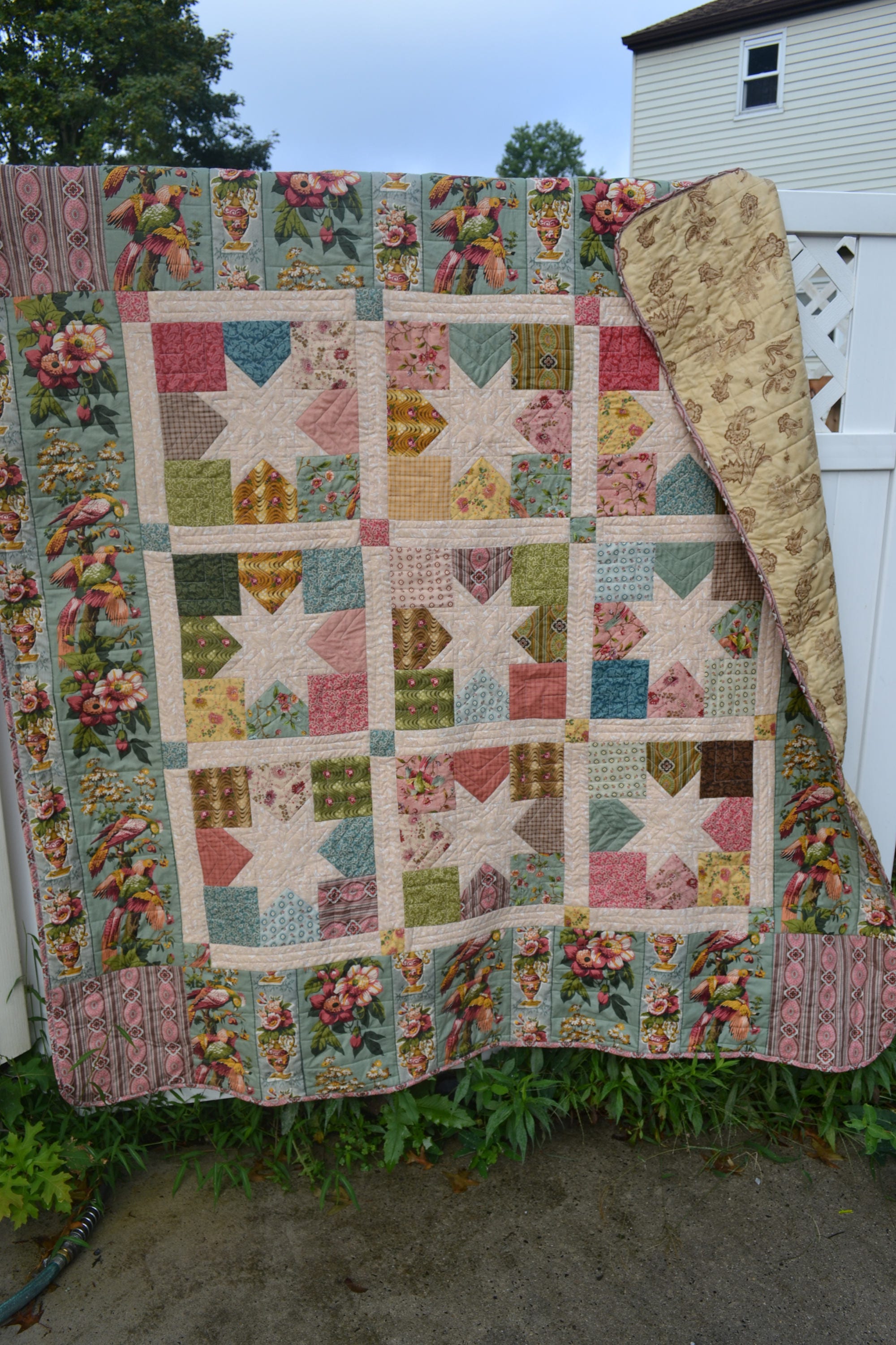 Handmade Traditional Primitive Star Patchwork Quilt Etsy