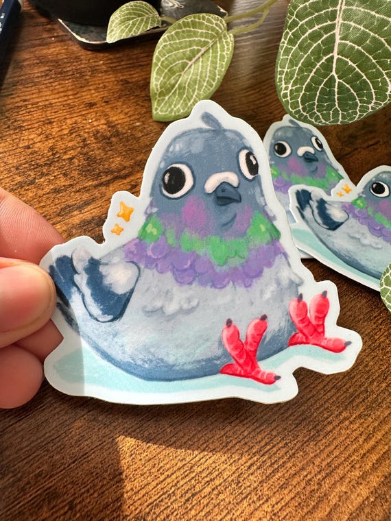 Silly Pigeon Sticker