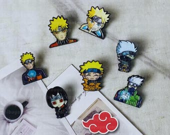 Pines de esmalte de pergamino ninja / Botín para fans y coleccionistas / Objetos de colección / Posavasos Shibuya