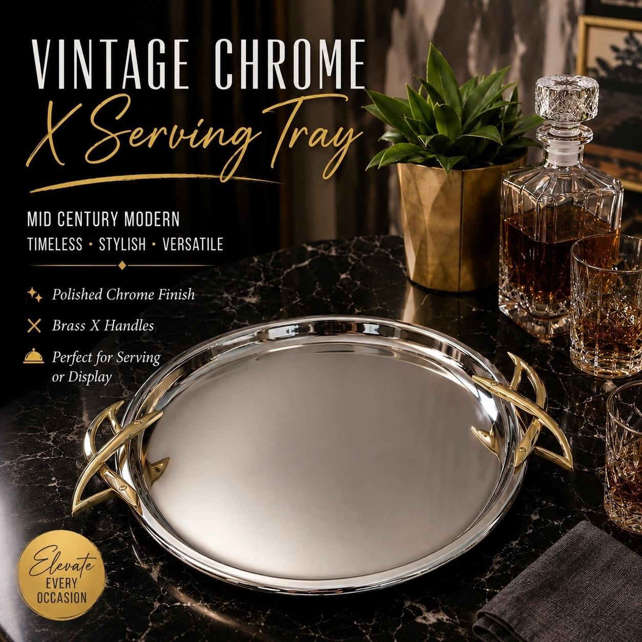 Serving Chrome Tray - Etsy