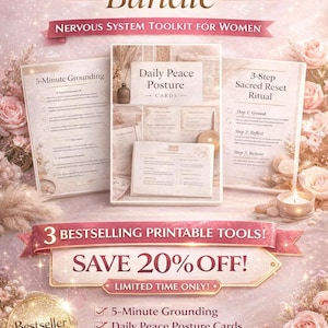 Heilige resetbundel | Zenuwstelsel-toolkit, aardingskaarten (digitale download)