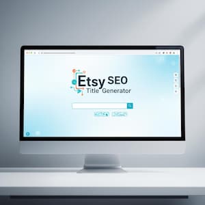 Etsy SEO Title Generator AI Tool, Keyword Optimization App, High Value App for Sellers.