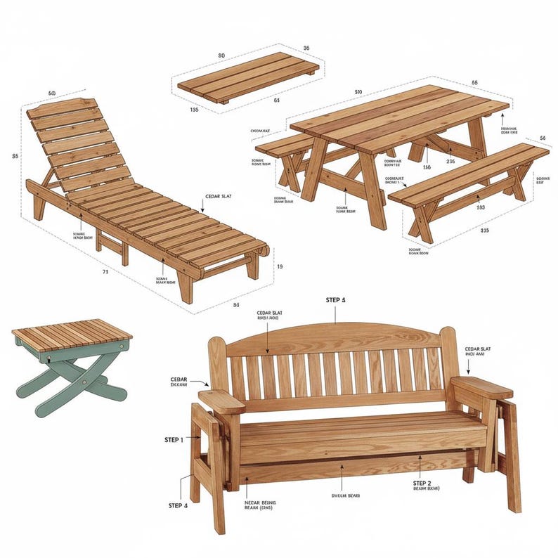 15+ Backyard Woodworking Projects Plans | DIY Outdoor Furniture & Garden Projects | Step-by-Step Woodwork Guide image 12