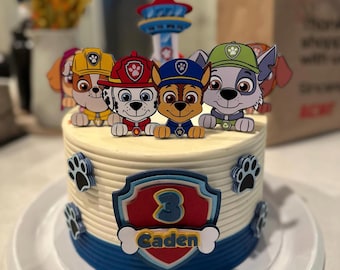 The Doggie Patrol Cake Topper-THE One and Only Featuring All The Doggies