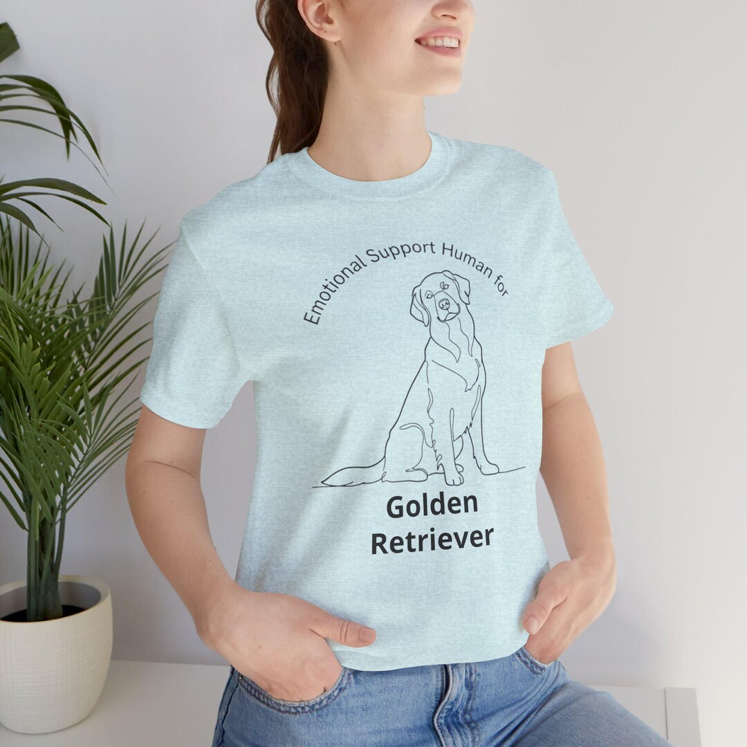 Custom Golden Retriever Shirt, Personalized Dog Name Tee, Fine Line Dog ...