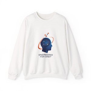 Engineered for Orbit Crewneck Sweatshirt | space, mission patch, astronaut
