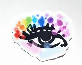 Gay Pride Eye Sticker