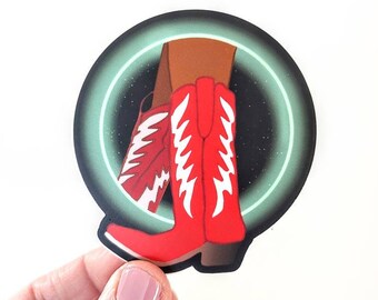 Vinyl sticker - Space Cowgirl sticker, country sticker, waterproof sticker