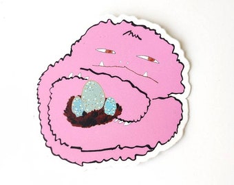 Pink Monster Sticker