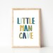 Little Man Cave, Printable Poster, Nursery Decor, Nursery Printables ...