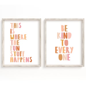 Playroom Poster Print Pack, Printable Wall Art, Poster Print, This is ...