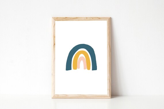 Rainbow Wall Art Rainbow Art Print Rainbow Printable | Etsy
