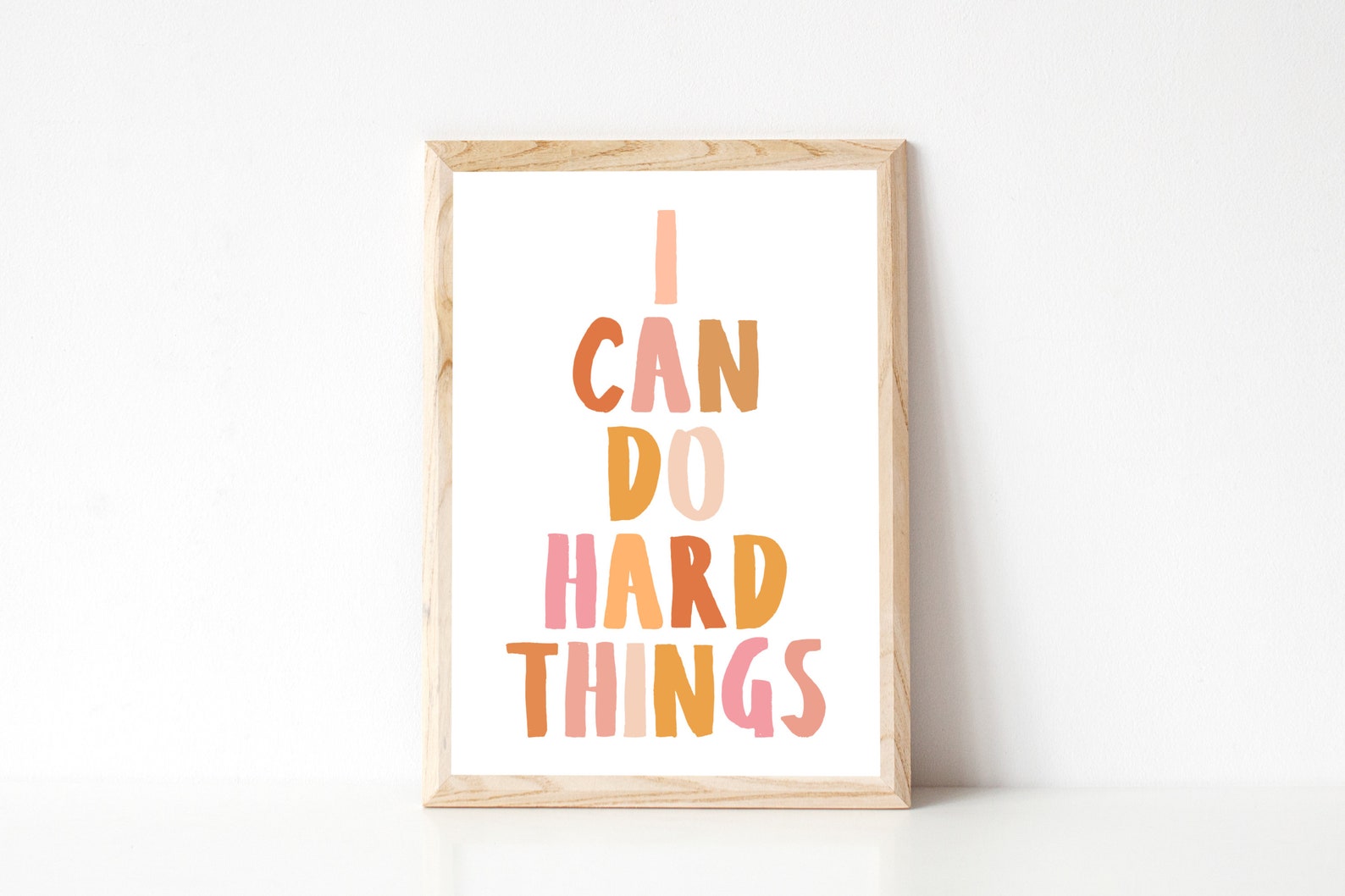 I Can Do Hard Things Printable Home Office Wall Art - Etsy