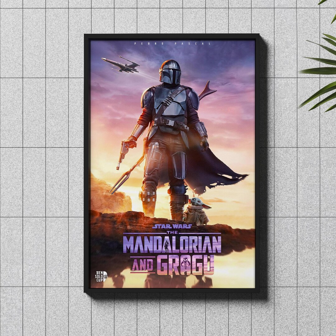 The Mandalorian and Grogu 2026 Movie Poster Canvas, Wall Art Print ...