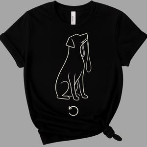 Chemise cycle boucle de rétroaction - chemise chien minimaliste - conception de processus récursifs - t-shirt philosophie minimale - après graphisme de laboratoire de systèmes de style silencieux