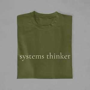 Systems Thinker - Minimalist Analytical Mind Shirt - Strategic Thinking Tee - Quiet Intelligence - The After Quiet
