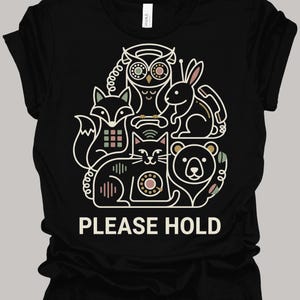 Vänligen håll djurstapel Tee | uggla kanin räv björn telefonikoner