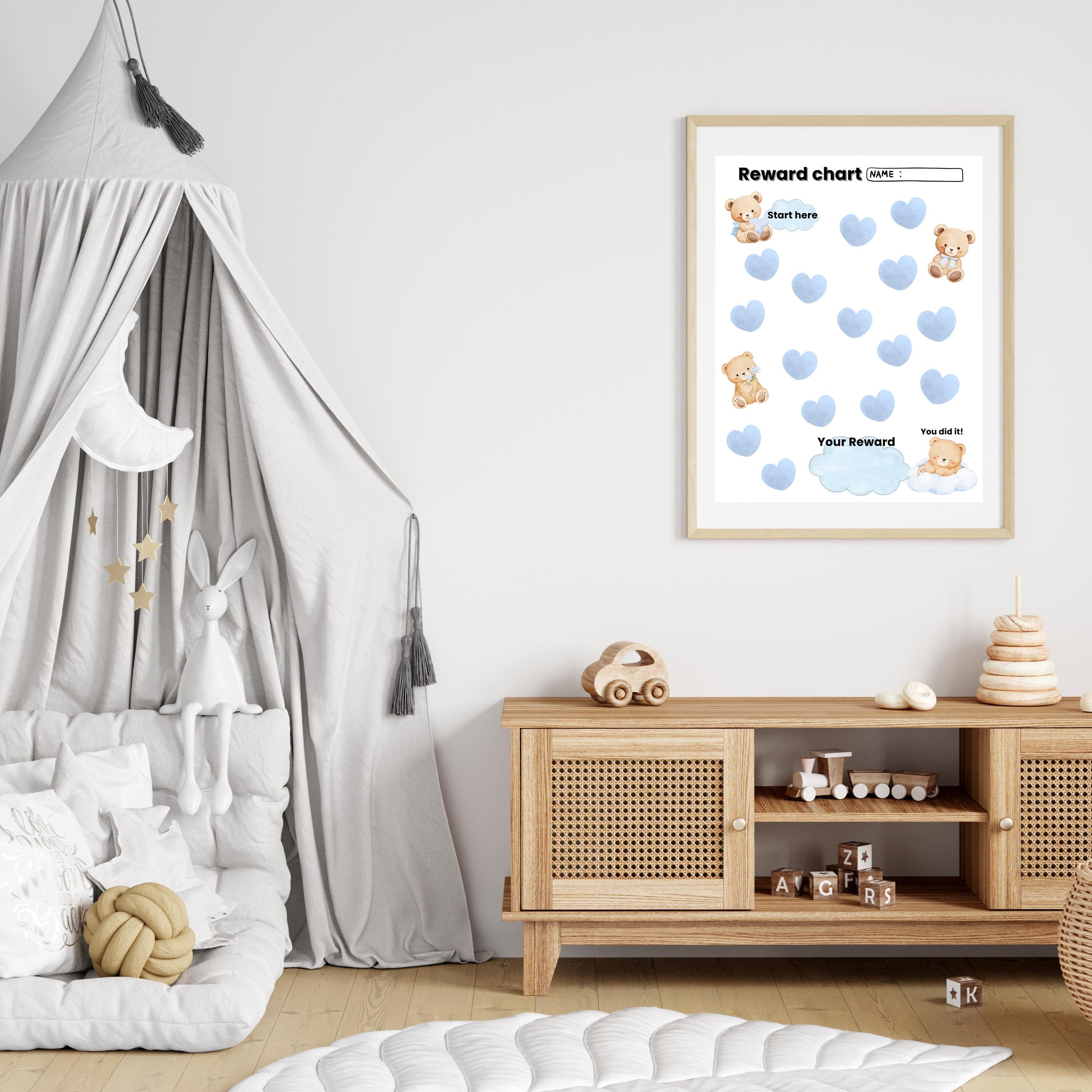 Kids Reward Chart Printable | Teddy Bear Behavior Chart | Toddler ...
