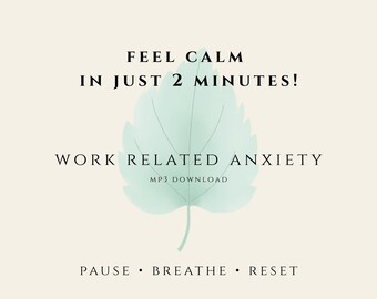 2 Minute Anxiety Reset Before Work or Meetings | Calm Office Stress | Quick Meditation Audio