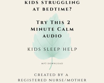 Kids Sleep Help | 2 Minute Bedtime Calm for Toddlers and Children | Meditation Audio