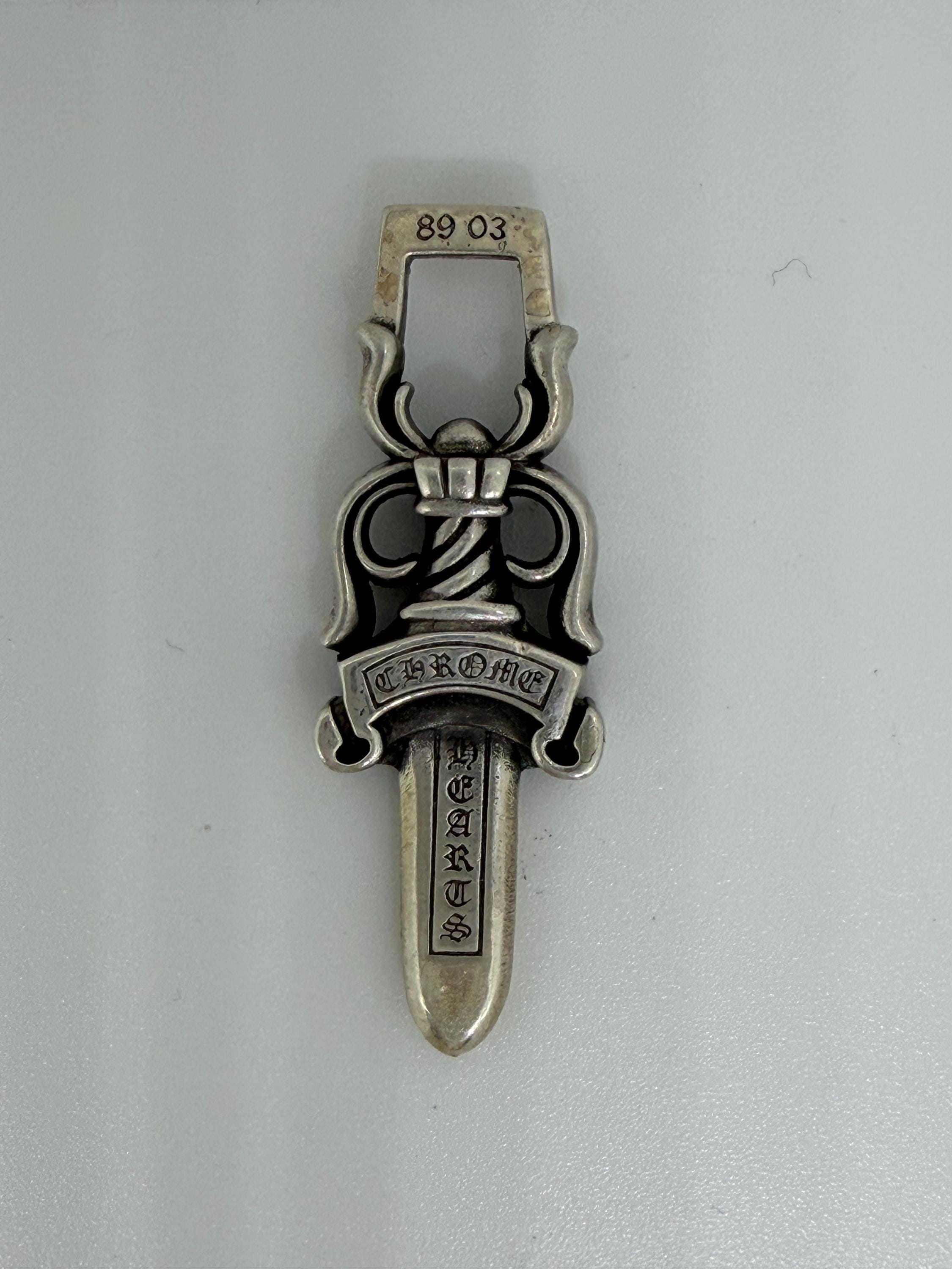 Chrome Style #10 Dagger Pendant - Etsy