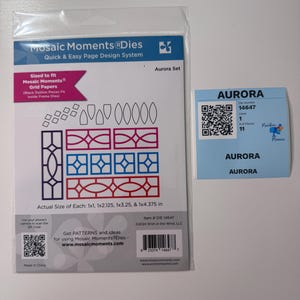 Mosaic Moments® Aurora Die – Scrapbook Die – Grid Compatible – 12x12 Layouts & Card Making