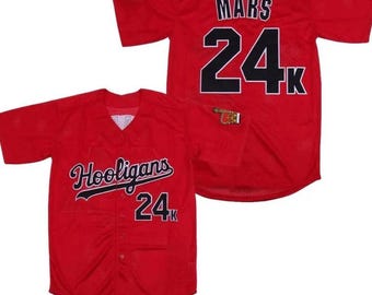 Personalized Baseball Jersey Mars 24K, Hooligans Style Custom Name Number Shirt