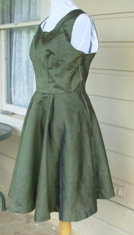 green rockabilly dress