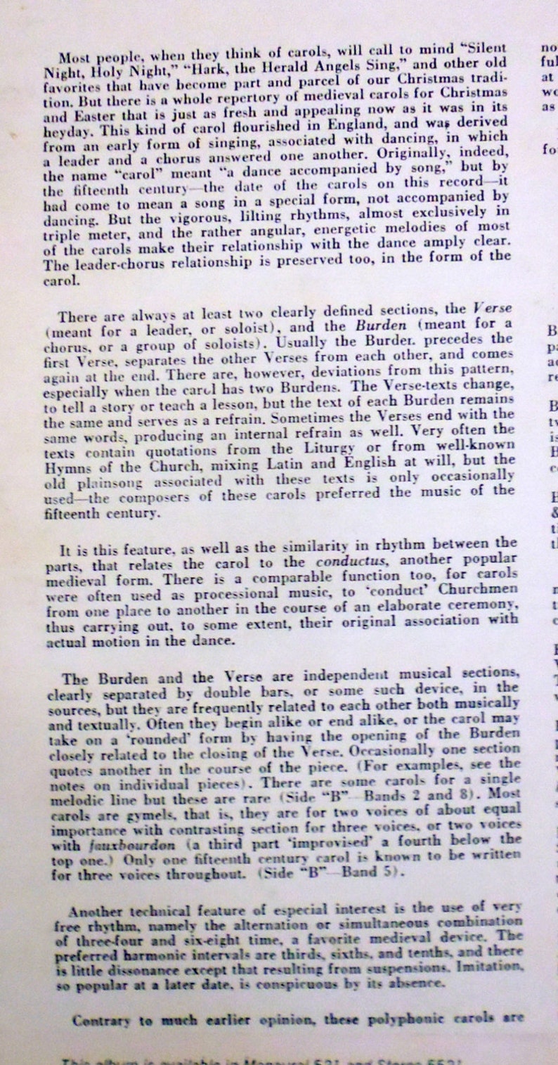 Medieval Christmas Carols 