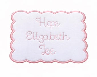 Personalized Baby Welcome Hospital Bassinet Sign, Newborn Welcome Sign, Welcome Baby Sign, Baby Embroidered Banner, Baby Welcome Sign