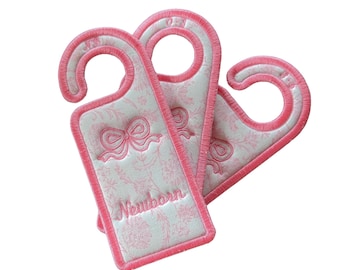 Baby Closet Dividers, Nursery Organizer, Baby Girl Gift, Embroidered Baby Closet Dividers