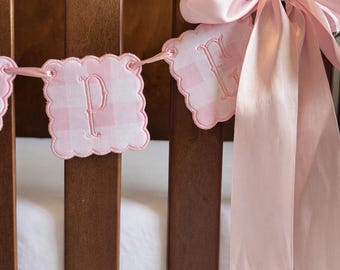 Personalized Name Banner, Baby Name Banner fro Hospital, Name Garland, Baby Name Sign, Baby Girl, Custom Baby Gift, Custom Banner, Newborn