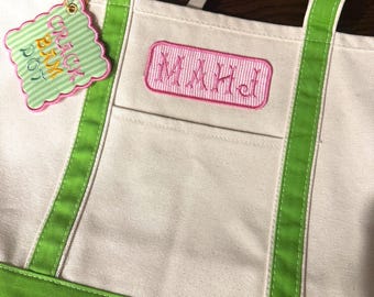 Mahjong Patch Large Personalized Canvas Tote Bag, Embroidered Canvas Tote Bag, Mahjong Tote Bag, Mahj jongg Tote Bag