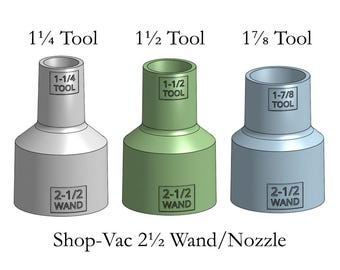 Shop-Vac gereedschapsadapters compatibel met Shop-Vac 2"-slang