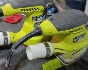 Ryobi Sander Shop-stofzuigeradapter compatibel met Ryobi Tools