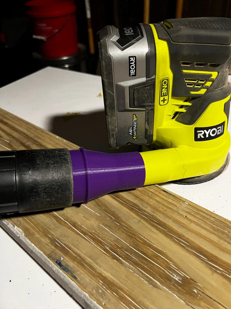 Ryobi Orbital Sander Vacuum Adapter Compatible with Ridgid Shop Vac image 2