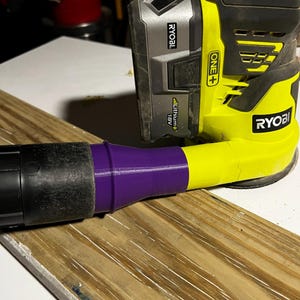 Ryobi Orbital Sander Vacuum Adapter Compatible with Ridgid Shop Vac image 1