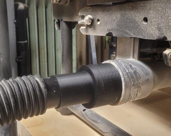 Dewalt DWE7485 Adaptateur de port anti-poussière pour scie à table compatible avec le tuyau ShopVac de 1,5 po.