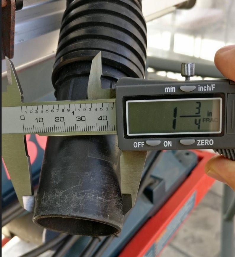 BOSCH Tischsäge Staubsauger Adapter Kompatibel mit Ridgid 4,5 cm Schlauch Bild 5