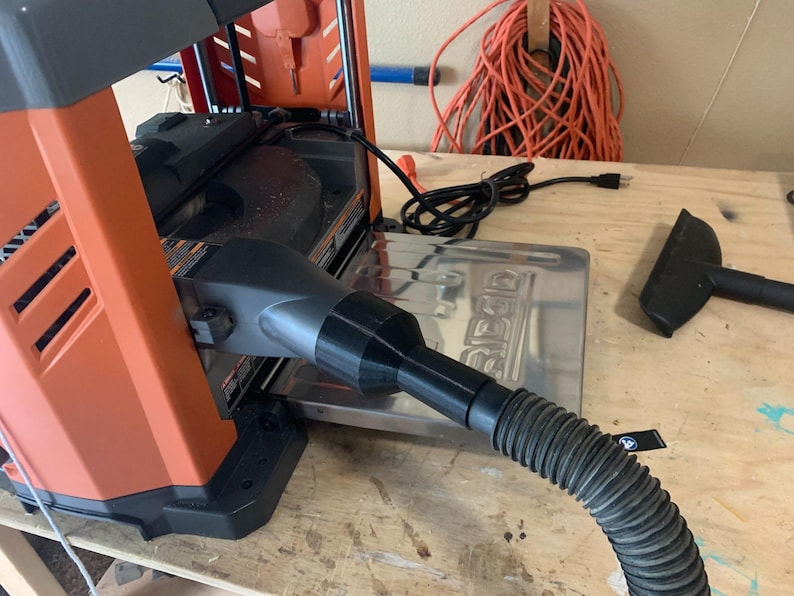 Adaptador de recolección de polvo para cepilladora de espesor Ridgid compatible con la cepilladora Ridgid de 13" imagen 2