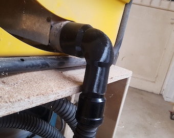 Adaptador de recolección de polvo compatible con sierras de mesa DeWalt y aspiradoras Makita