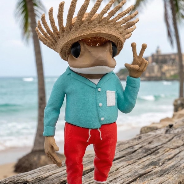 DTMF Sapo Concho Figurine | "Voy a Mimir" 5 Inch 3D Printed Collectible