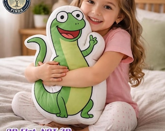 Viral Tom Lizard Plush Pillow 2026, Cute Hoppers Lizard Meme Cushion, Funny TikTok Gift Idea