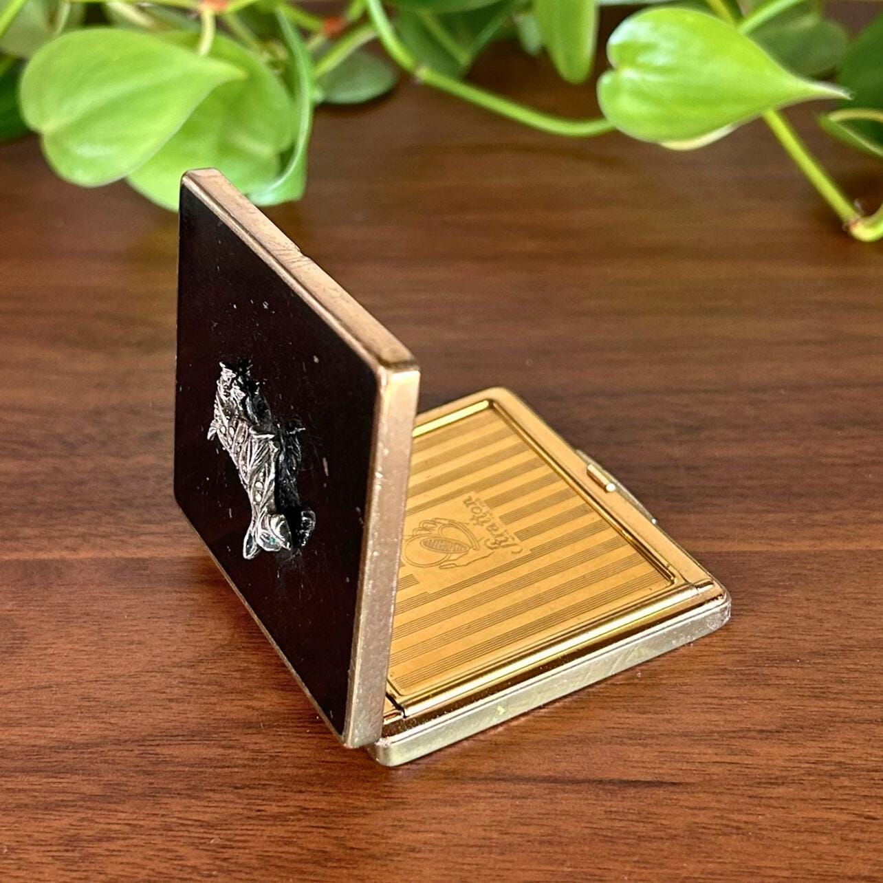 Vintage Stratton Enameled Compact - Etsy