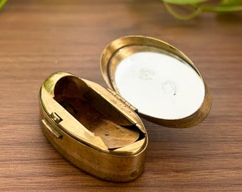 Vintage Max Factor Lipstick Case, Gold Lipstick Compact